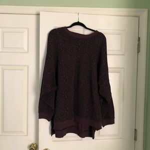 Women's American Eagle Cheetah Oversized Crew Neck Size XXL